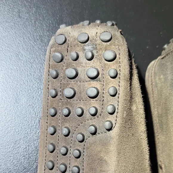 Tod's Dark Brown Suede Driver Loafers men’s size 11 Made in Italy - Picture 11 of 16